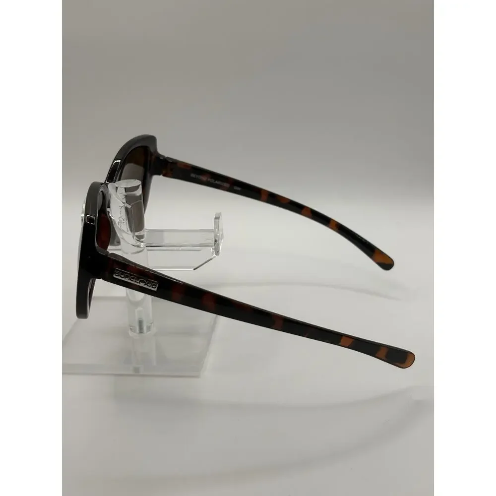 Suncloud Beyond Polarized GW Tortoise Wrap Sunglasses Brown Lenses USA